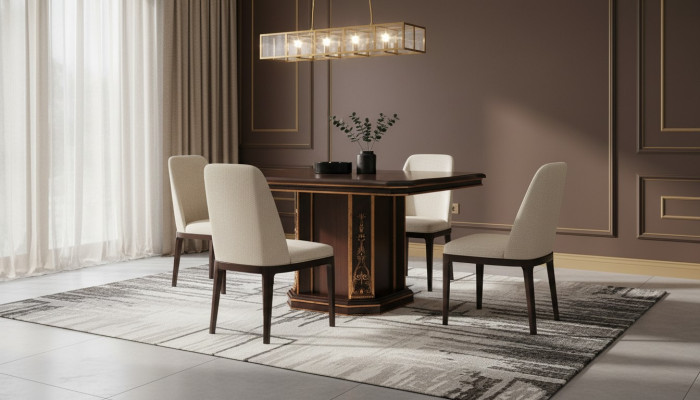 Tavolo da pranzo Tavolo in legno Tavoli in legno Tavolo Sala da pranzo Design Mobili di lusso Arredoclassic