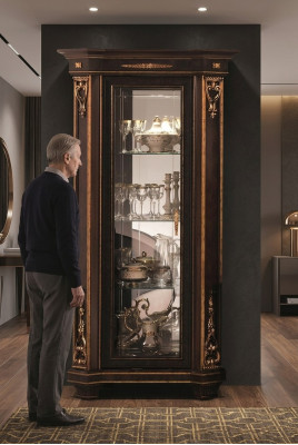 Vetrina Armadio Vetrine Classiche Armadi del Soggiorno Decorazioni Credenza Nuova