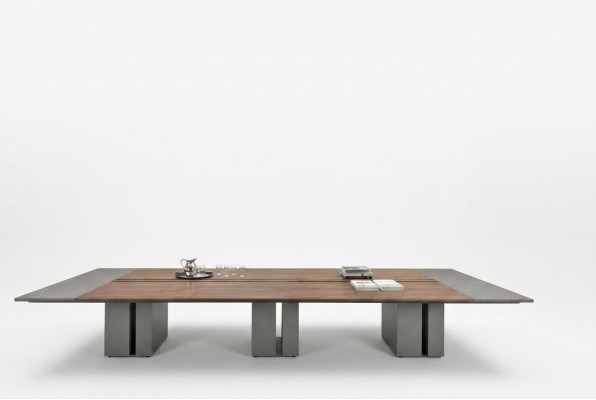 Studio di design in legno Ufficio Mobili Tavoli di incontro Tavolo per conferenze Moderno
