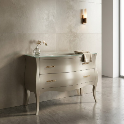 Consolle lavabo Classico mobile Lavandino Bagno italiano Mobile sottolavabo