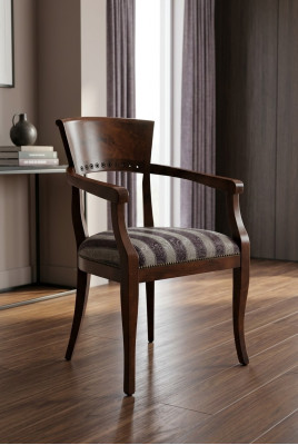 Sedia con braccioli Sedia da pranzo in legno Nuove sedie da pranzo Sedia design Déco
