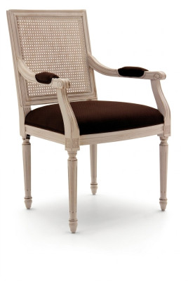 Sedie da pranzo in tessuto di design di lusso beige nuove Sedia da pranzo con braccioli