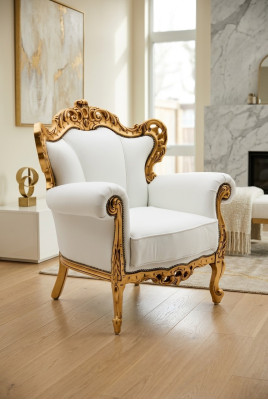 Design di lusso classico moderno con braccioli, divano in tessuto a una piazza.