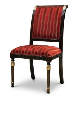 Sedia Seduta Imbottita Sedia Italia Lusso Sedie da Pranzo Tessuto Legno 1x Poltrona con Schienale