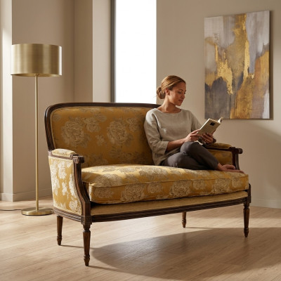 Divano 2 posti Design Divani Divani Imbottiti Tessuto Relax Classico Due posti Nuovo