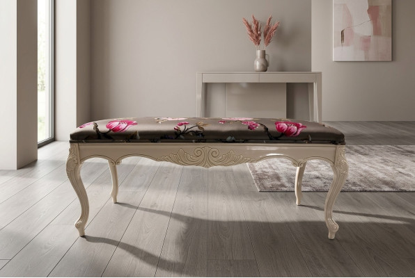 Sgabello Divano Pouf Imbottito Pouf Poggiapiedi Ottomana Sedia Banca Stile Art Déco Nuovo