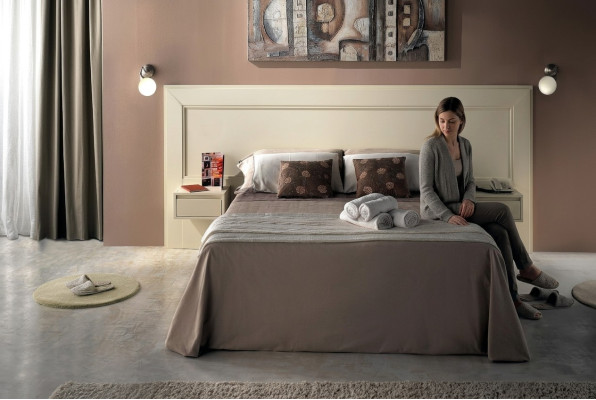 Design Mobili di lusso moderni 4 pezzi. Set Arredamento alberghiero 2 letti + comodino