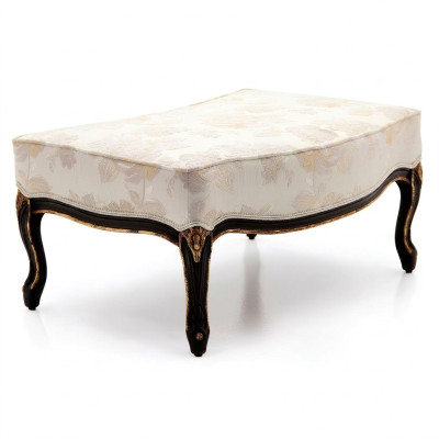Design sgabello poggiapiedi sedile imbottito panchina imbottita tessuto legno stile