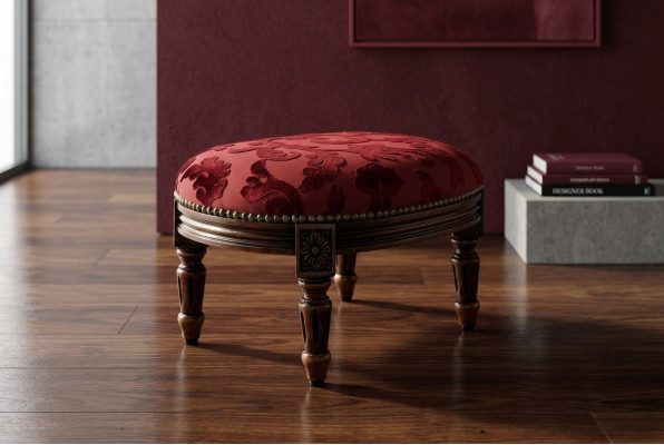 Lussuoso poggiapiedi di design: sgabello multifunzionale in stile squisito.