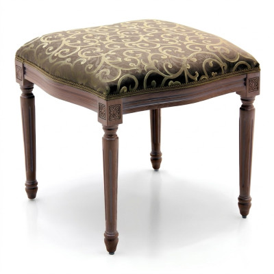 Soggiorno Pouf in legno e tessuto Pouf Ottoman Pouf per sedersi Pouf da seduta Pouf da seduta