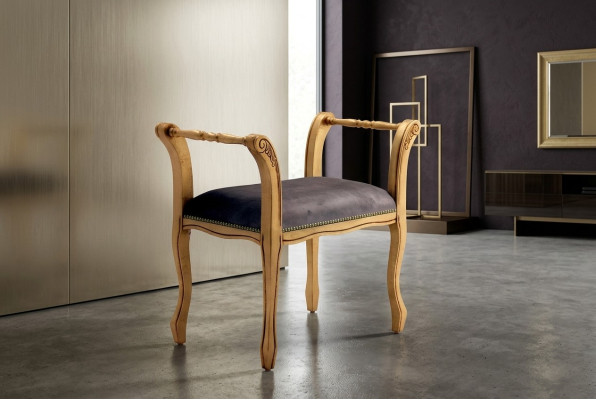 Ottomana Chaiselounge Panchina Velluto Tessuto 70x39 Poggiapiedi Pouf Pouf laterale