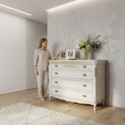 Alta cassettiera credenza comodini 5 cassetti armadio in legno mobili nuovi