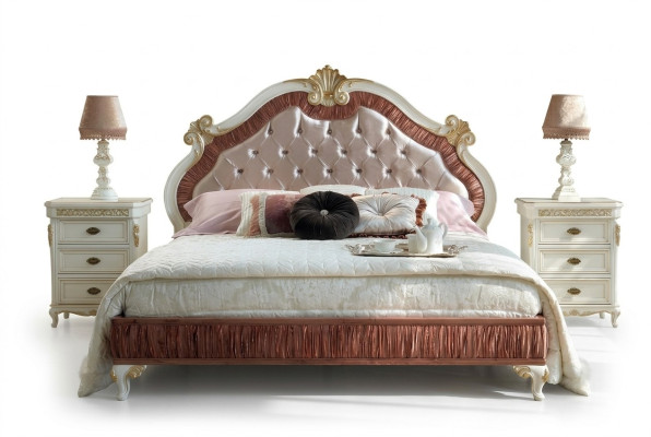 Design moderno Letti di lusso Mobili Nuovo letto 2x Comodino 3 pezzi Set camera da letto