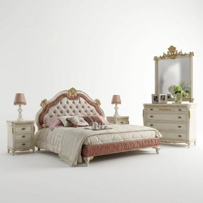 Letto imbottito Chesterfield matrimoniale 180x200cm legno letti dell'hotel camera da letto