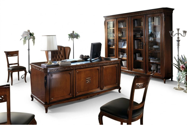 Vetrina classica Cassettiera Vetrine Armadio con cassetti Armadio Vetro Modellazione di armadio