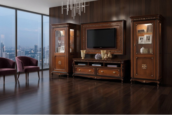Design cassettone armadio credenza stile classico salotto cassettiere mobile RTV basso.