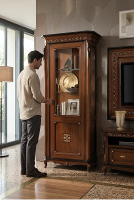 Vetrina 1 Porta Armadio Vetrine Soggiorno Armadi Design Armadio Mobili Vetro Nuovo
