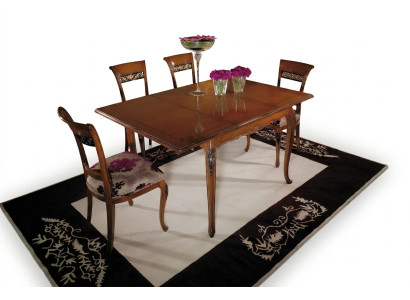 Tavoli da pranzo Mobili 110x110cm Tavoli in legno Design Camere da letto Tavolo in legno Tavolo Classico