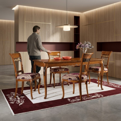 Tavolo da pranzo tavolo mobili 4 sedie set 5 pezzi gruppo design sala da pranzo set nuovo