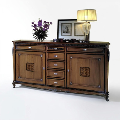 Soggiorno Buffet in legno Mobile credenza Nuovo Sideboard Credenza Cassetto Vetrina