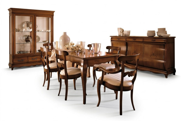 Mobili Gruppo arredamento Tavolo + set di 6 sedie 7 pezzi. Set da tavolo da pranzo per sala da pranzo