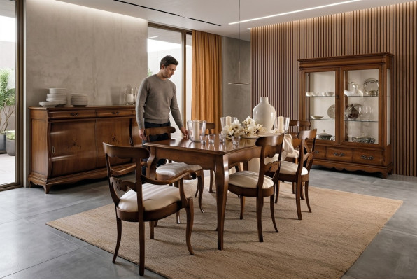 Sala da pranzo Salotto Tavoli Tavolo Mobili Tavolo da pranzo Legno naturale Stile retrò  Sala da pranzo Soggiorno Tavoli Tavolo Mobili Tavolo da pranzo Legno naturale Stile retrò