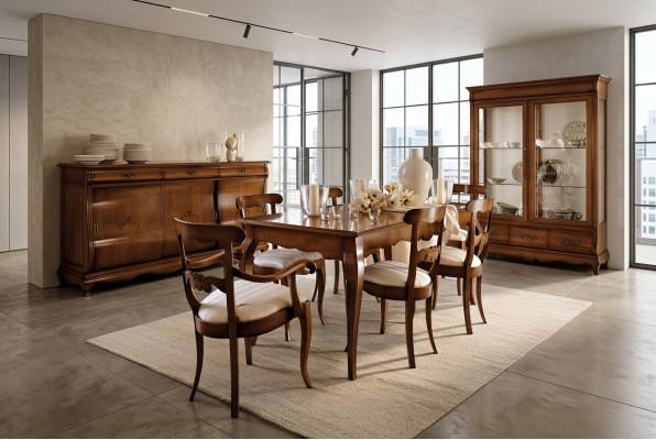 Sala da pranzo Salotto Tavoli Tavolo Mobili Tavolo da pranzo Legno naturale Stile retrò  Sala da pranzo Soggiorno Tavoli Tavolo Mobili Tavolo da pranzo Legno naturale Stile retrò