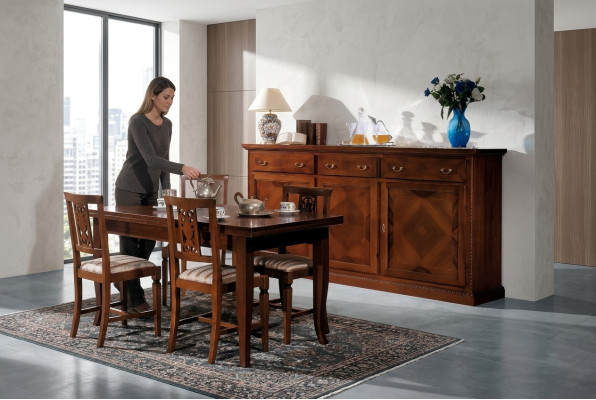 Buffet credenza Nuovo credenza Sideboard credenza cassetto vetrina soggiorno legno
