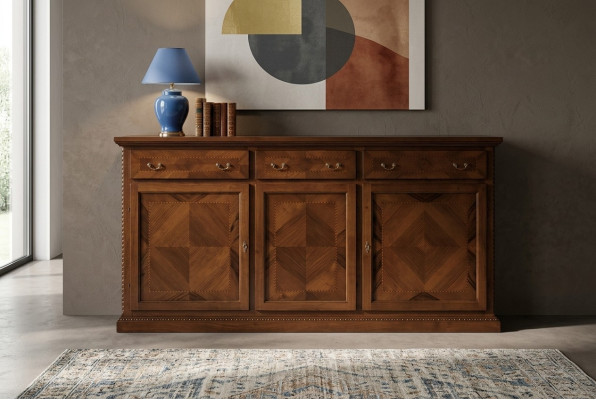 Buffet credenza Nuovo credenza Sideboard credenza cassetto vetrina soggiorno legno
