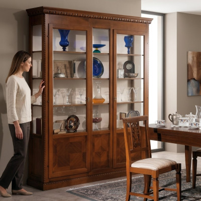 Vetrina mobile soggiorno credenza in legno massello vetrine in vetro armadio in legno massello.