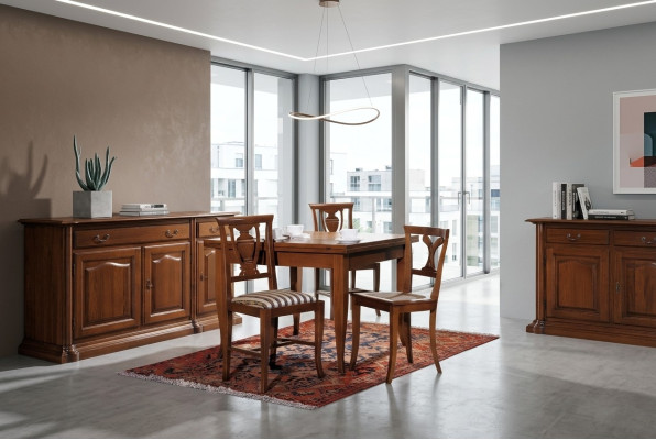 Tavoli da pranzo italiani Tavolo Legno Tavoli Mobili Tavolo da pranzo Stile antico Legno massello