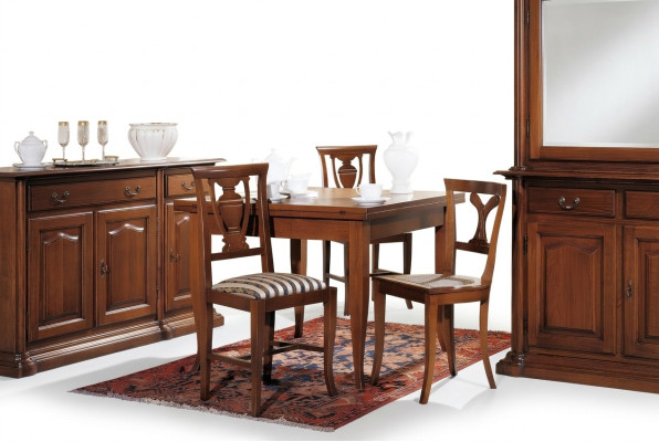 Tavoli da pranzo italiani Tavolo Legno Tavoli Mobili Tavolo da pranzo Stile antico Legno massello