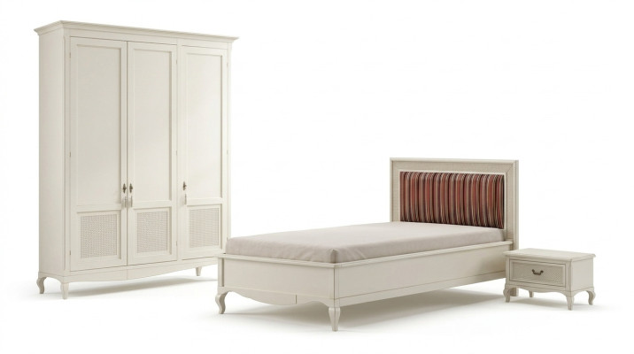 Mobili Nuovo letto Comodino 3 pezzi. Set da camera da letto Design Art Déco Letti di lusso