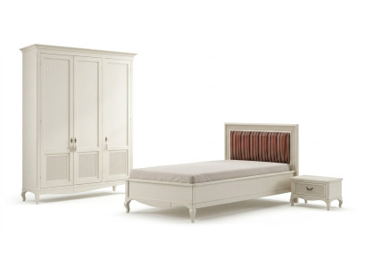 Mobili Nuovo letto Comodino 3 pezzi. Set da camera da letto Design Art Déco Letti di lusso