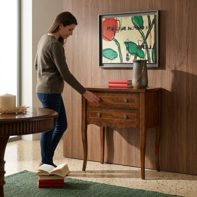 Credenza soggiorno armadio armadi massiccio nuovo comò cassetti cassettiera in legno.