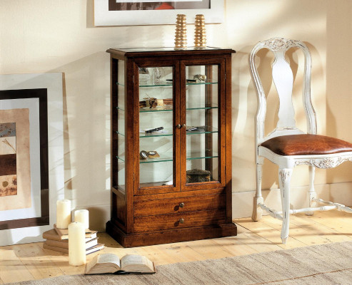 Soggiorno Mobili Vetrine in Legno Massiccio Vetrine in Vetro Armadio in Legno Massiccio Credenza Vetrina