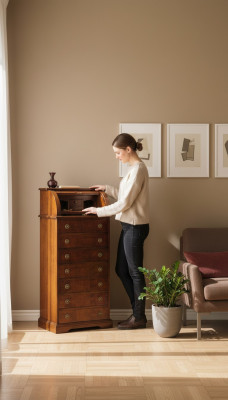 Comò in legno mobiletto credenza armadio armadi massicci comodini soggiorno cassetti