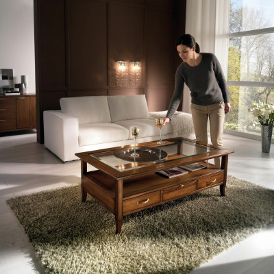 Tavolo tavolini da salotto moderni design quadrato da 130 cm tavolino in legno nuovo