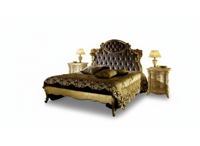 Letto classico Letti di lusso Chesterfield Camera da letto di hotel Mobili barocchi Nuovi