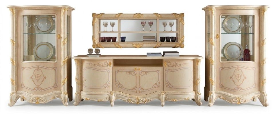 Mobili italiani Vecchia credenza Nuovi Ripiani Regali Stand tv in legno massello.
