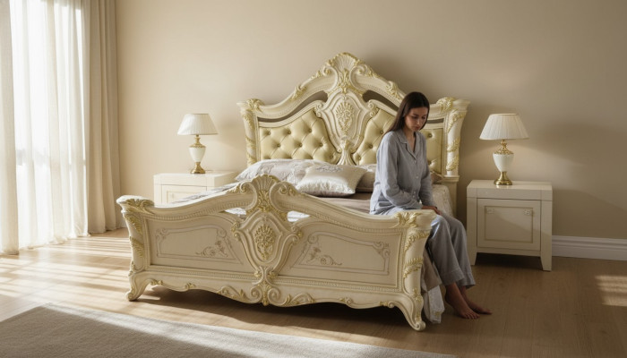 Camera da letto Set completo di lusso con letto comodino comò mobili dell'hotel