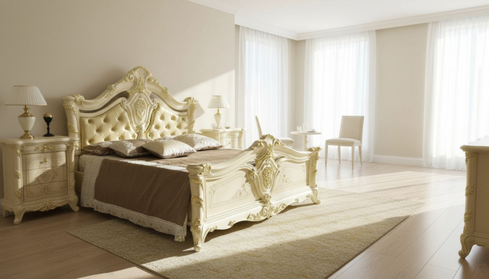 Camera da letto Set completo di lusso con letto comodino comò mobili dell'hotel