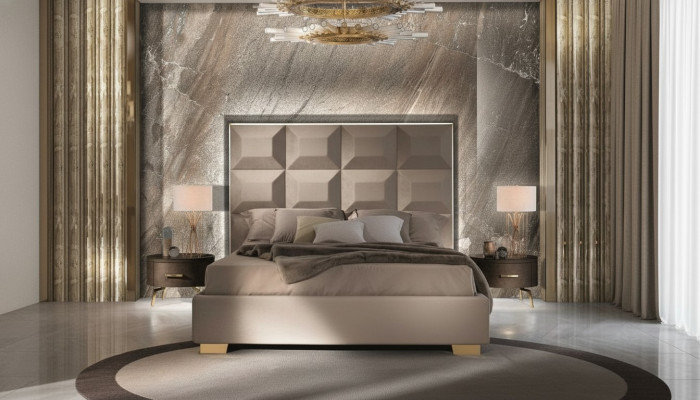 Design Moderno Lusso Comodino Camera da Letto Letto Letto 3 Pezzi Set Camera da Letto