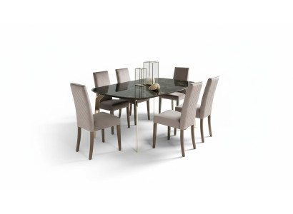 Tavolo da pranzo Nero Tavoli di design Design moderno Mobili di lusso Tavolo da pranzo per sala da pranzo Cucina
