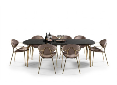 Tavolo da pranzo design mobili italiano lusso tavolo da pranzo tavoli in marmo acciaio inossidabile