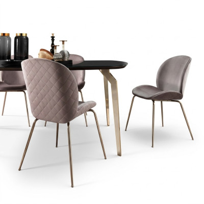 Sedie da pranzo in legno Sedia di lusso Beige Poltrona Soggiorno Mobili nuovi