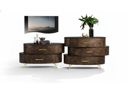 Mobili di lusso in legno - comò, armadio, scaffale, consolle. Nuovo design di comò e armadi.