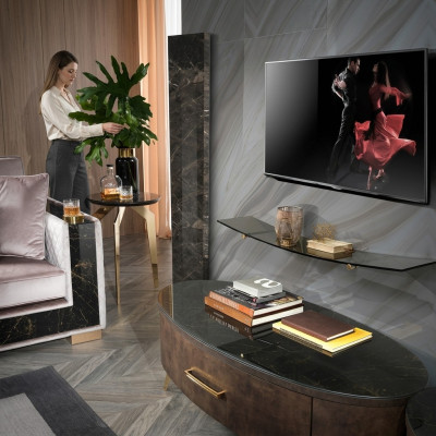 Moderni pareti abitative, scaffale da parete per soggiorno, credenza, mobile TV, pareti del regal, armadio 2 pezzi.