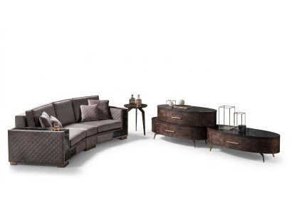 Design parete attrezzata Sideboard 2 ripiani da parete rtv Comò Credenza Set RTV 4 pezzi.