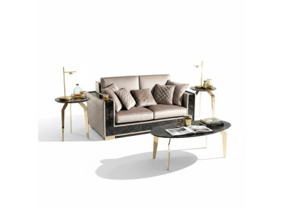 Divano due posti 2 sedute grande XL divani sofa soggiorno design nuovo